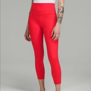 Lululemon align pants size 2 in love red 25”